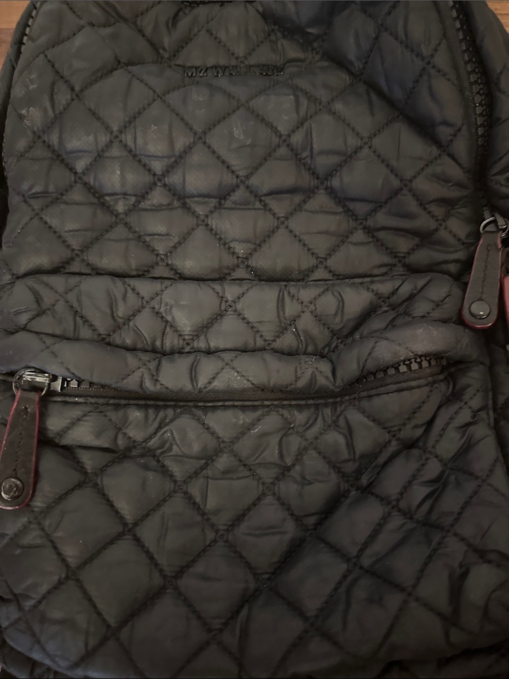 MZ Wallace Black Quilted Mini Backpack - Picture 3 of 6